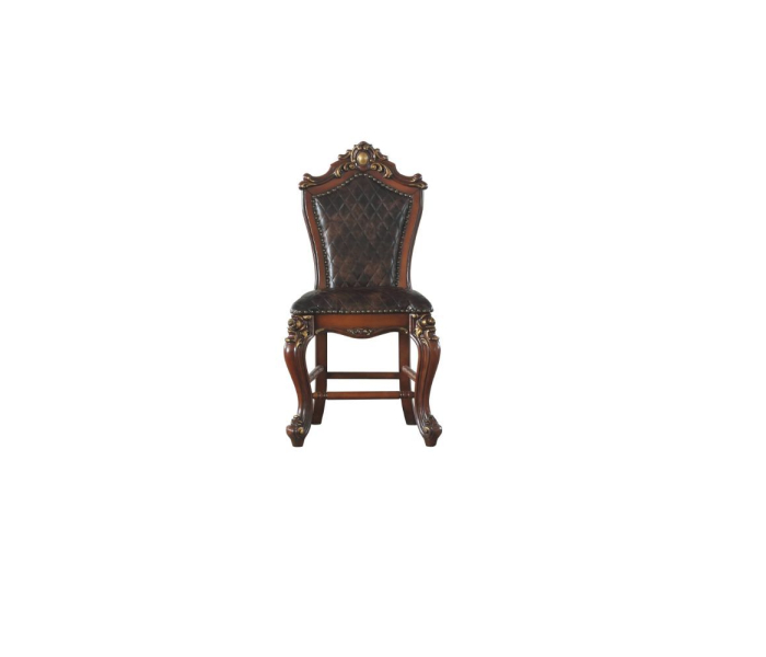 Picardy - Counter Height Chair (Set of 2) - Cherry Oak & PU