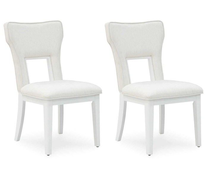 Chalanna - White - Dining Upholstered Side Chair (Set of 2)