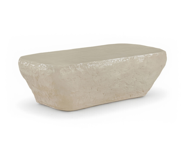 Rockford - Concrete Coffee Table - Beige, 52.5"