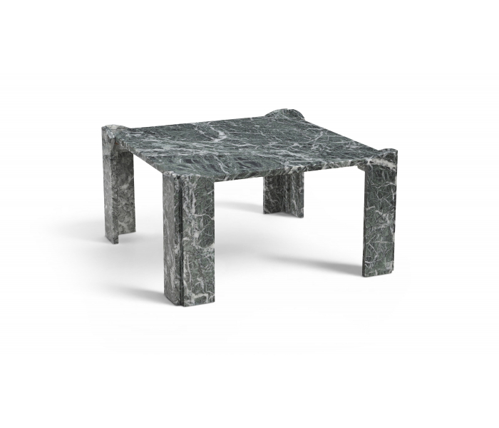 Ravello - Genuine Marble Coffee Table - Green / - Dark Green, 30"