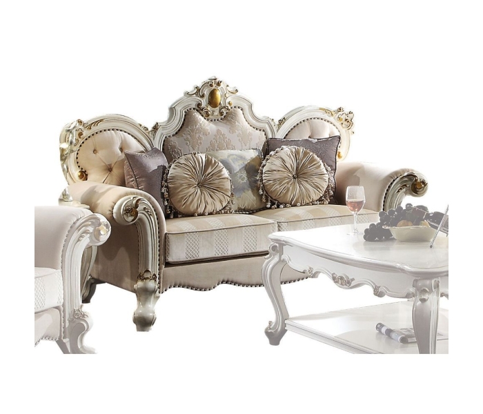 Picardy - Loveseat - Fabric & Antique Pearl