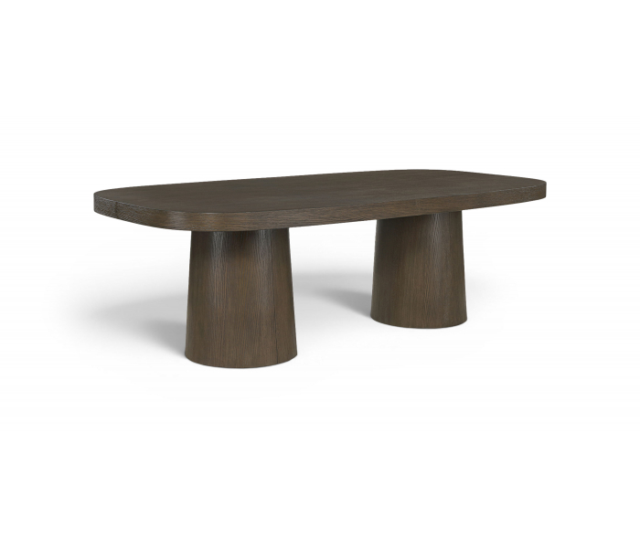 Woodhaven - Solid Wood And Oak Veneer Dining Table - Brown, 95.5"