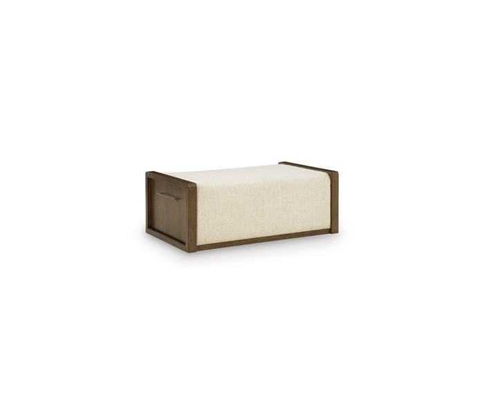 Marxmore Upholstered Ottoman With Storage Brown