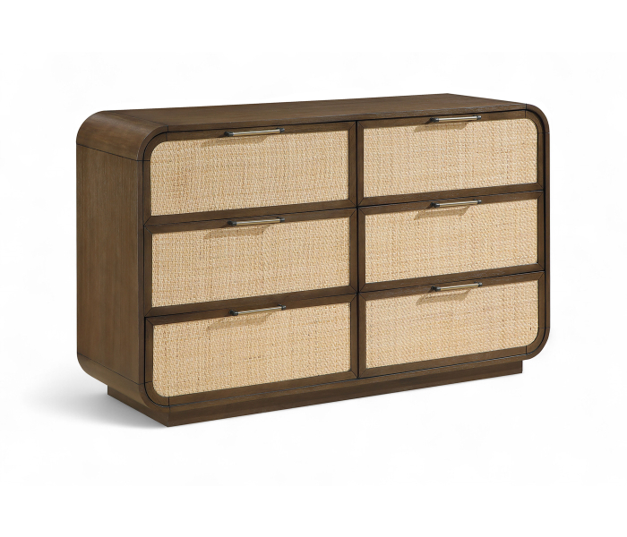 Windsor - Solid Wood Dresser - Brown - Dark Brown, 60.5" Wide