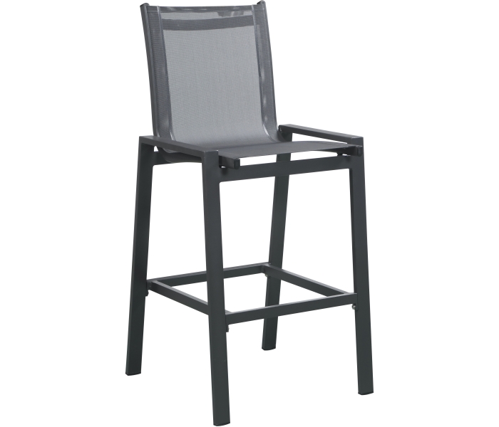Nizuc - Outdoor Patio Barstool With Gray Base (Set of 2)
