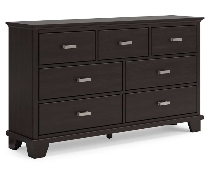 Covetown - Dark Brown - Dresser, 62" Wide