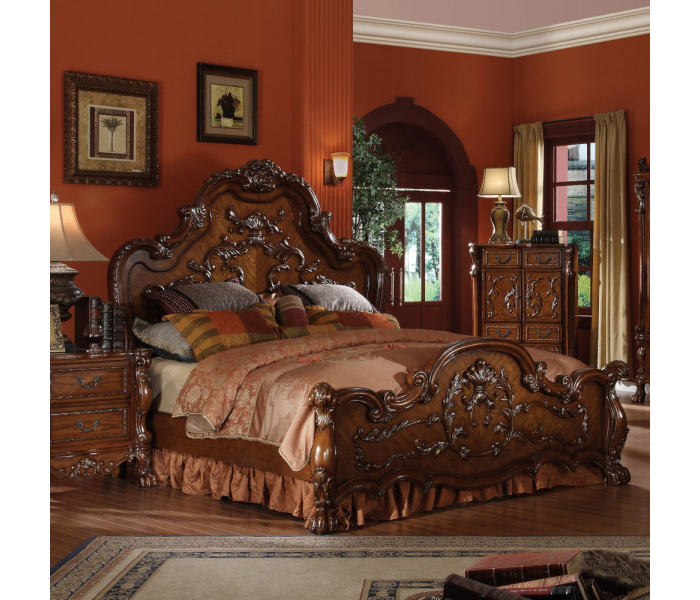 Dresden - California King Bed - Cherry Oak
