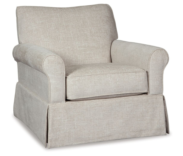 Searcy Swivel Glider Accent Chair Quartz