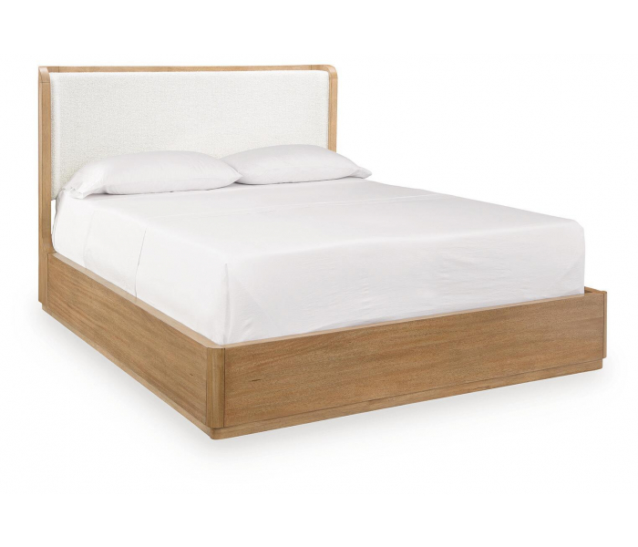Pamaria - Queen Upholstered Bed - Light Brown