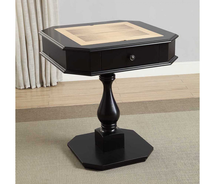 Bishop - Wood Game Table - Black, 28"