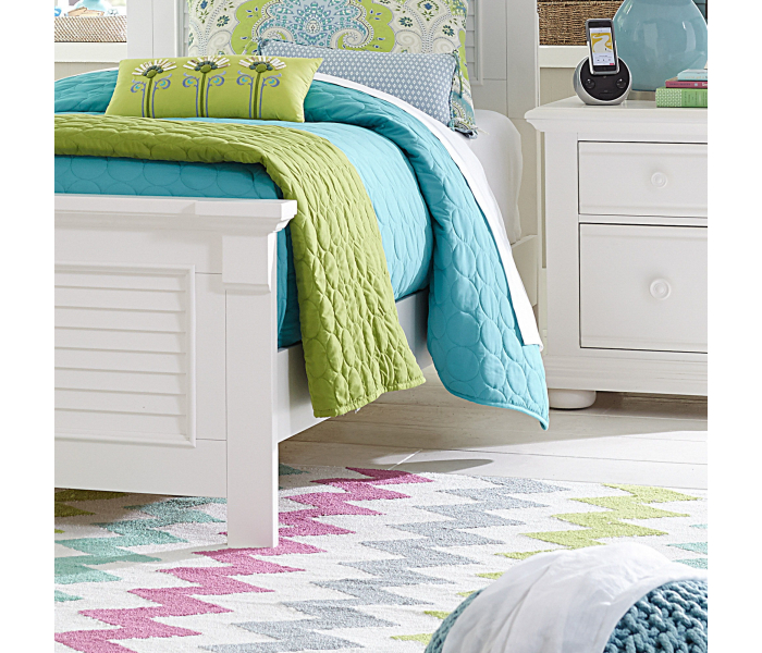 Summer House - Youth Panel Bed Rails - White