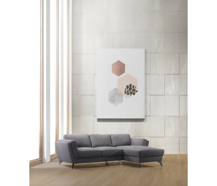 Beckett - Sectional Sofa - Gray Fabric, 98"