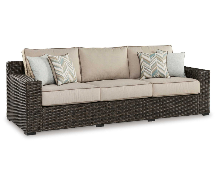 Coastline Bay - Brown - Sofa With Cushion, 97.38"