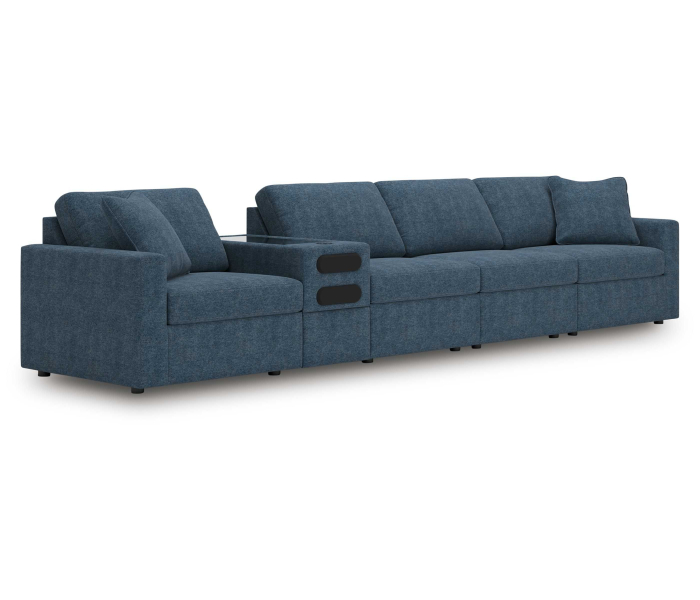 Cozymax - Ink - 5-Piece Sectional With Audio Console, 157"