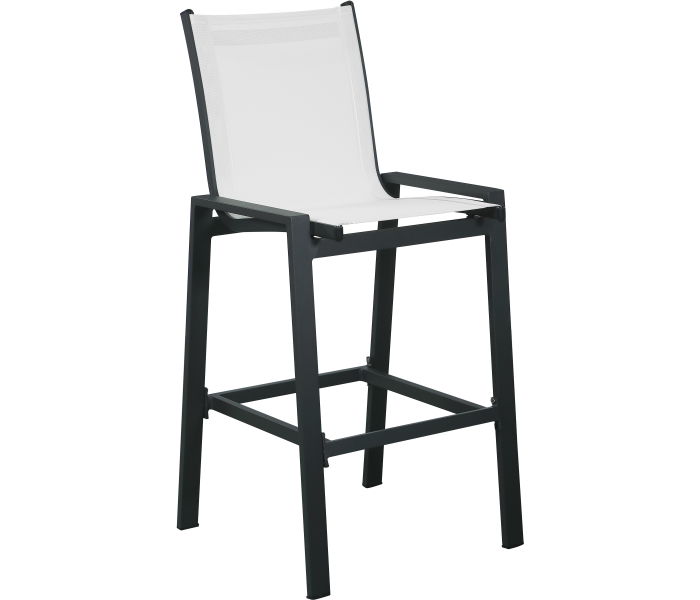 Nizuc - Outdoor Patio Barstool With Gray Base (Set of 2)