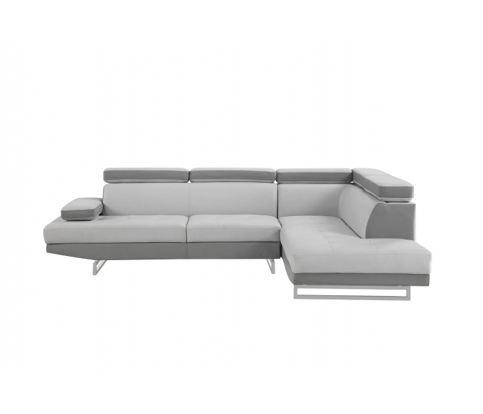 U9784 - Right Arm Facing Sectional - Light Gray / - Light Gray, 82"