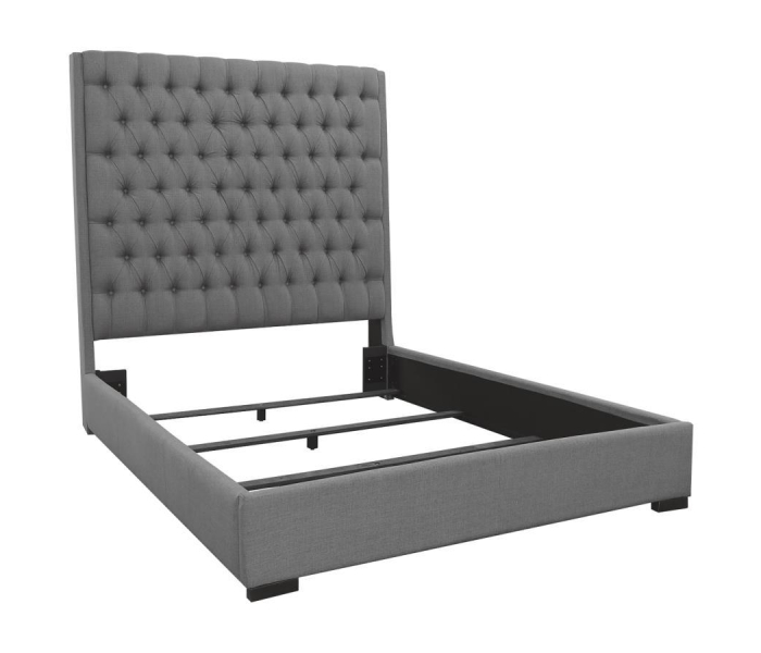 Camille - Upholstered Queen Panel Bed