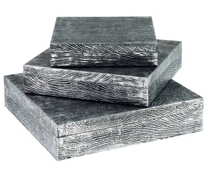 Keldy - Antique Pewter Finish - Box Set (Set of 3), 12.88"
