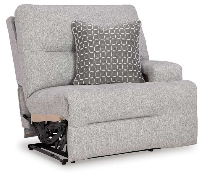 Acklen Place Raf Zero Wall Power Recliner Pewter, 42"