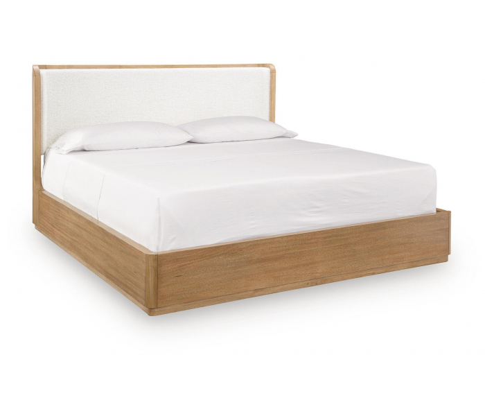 Pamaria Upholstered Bed Light Brown