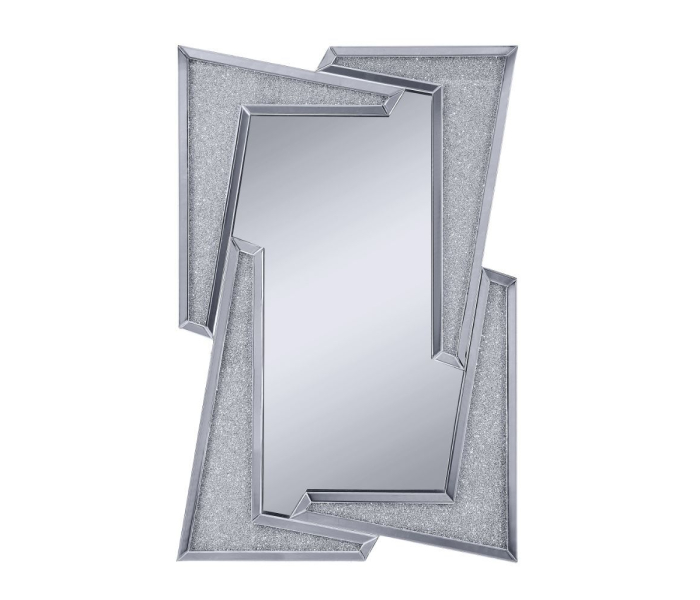 Noralie - Wall Decor - Mirrored & Faux Diamonds - Glass - 47"