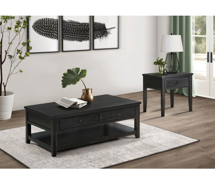 Concord - 2 Piece Coffee And End Table Set Distressed - Java