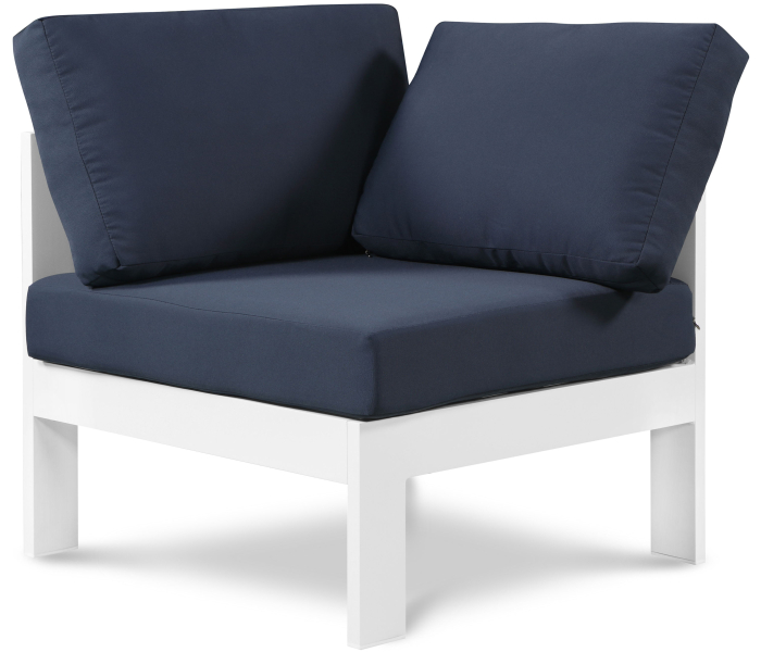 Nizuc - Outdoor Patio Corner Chair - Navy, 30"