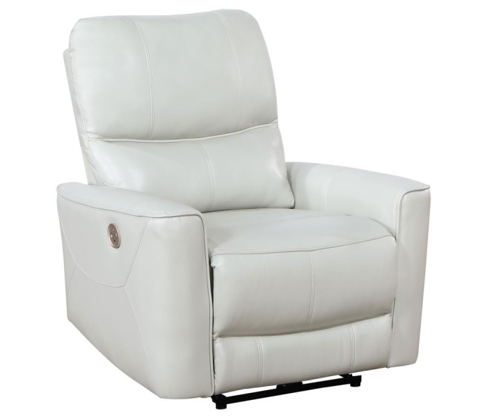 Greenfield - Upholstered Power Recliner Chair - Ivory