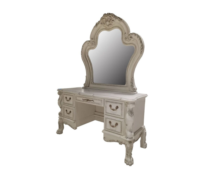 Dresden II - Mirror - Bone - White