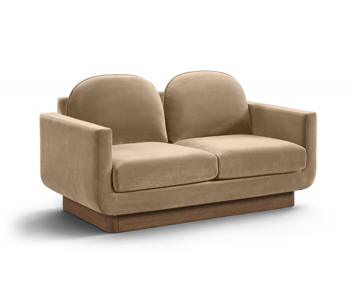 Diviento - Velvet Performance Fabric Upholstered Loveseat