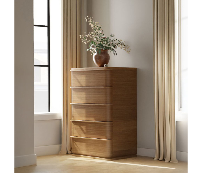 Zoey - Chest - Oak - Light Brown, 50" Tall