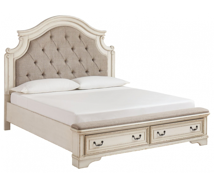 Realyn - King Upholstered Bed - Two-tone