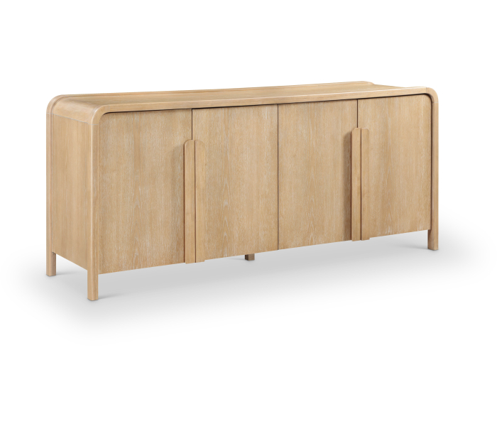 Harmony - Oak Veneer And Solid Wood Sideboard/Buffet - Natural - Light Brown