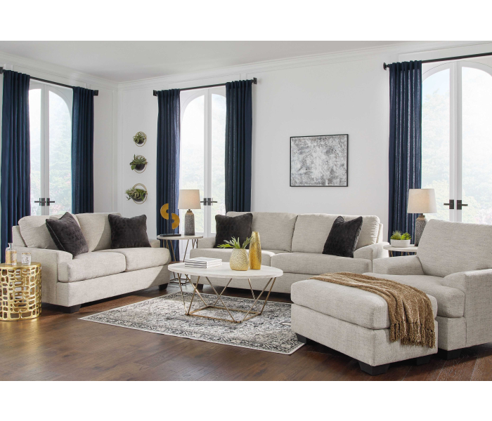 Vayda - Pebble - 4 Pc. - Sofa, Loveseat, Chair, Ottoman