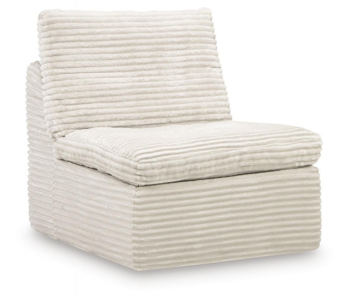 Fannin Armless Chair Ivory