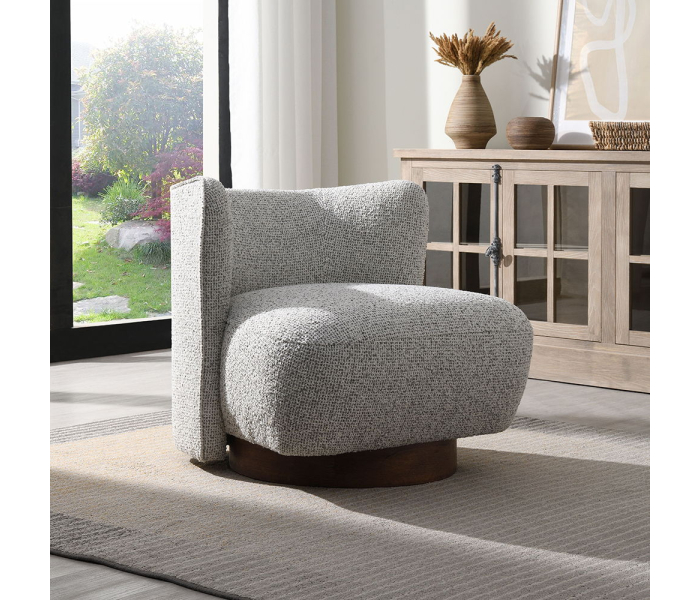 Lisa - Accent Chair - Gray Tweed - Gray