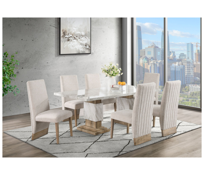 5 Piece Dining Room Set (Dining Table And 4 Dining Chairs) - Natural