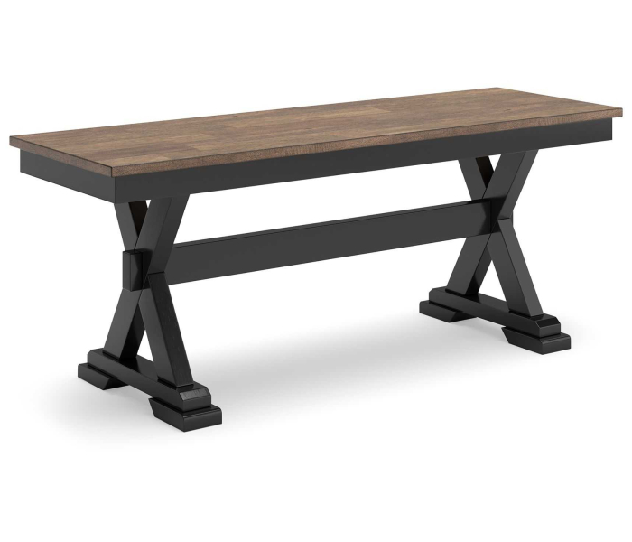 Wildenauer - Brown / Black - Large Dining Room Bench