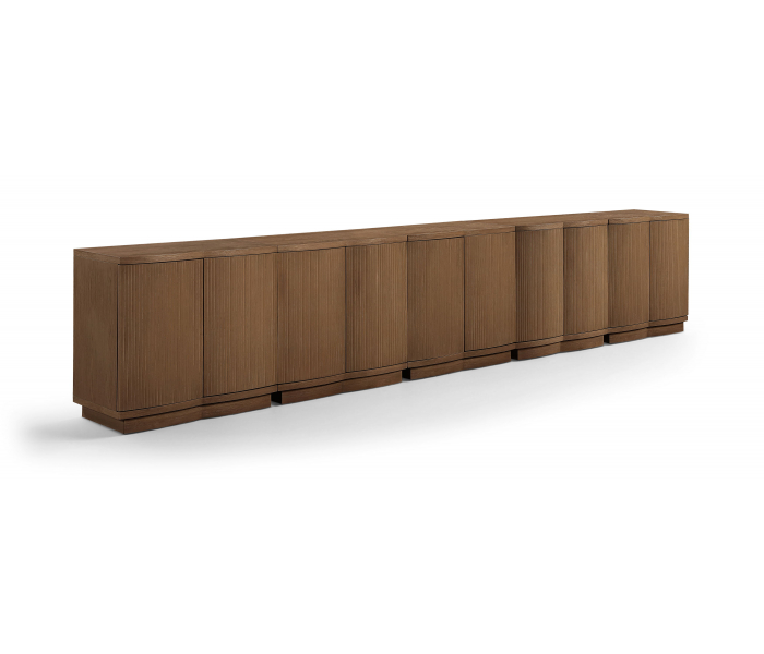 Aveline - 5 Piece Sideboard / Buffet - Brown - Dark Brown