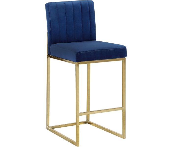 Giselle - Stool - Navy - Fabric
