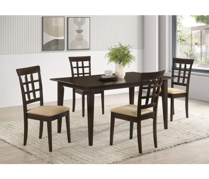 Gabriel - 5 Piece Rectangular 59" Dining Set - Cappuccino