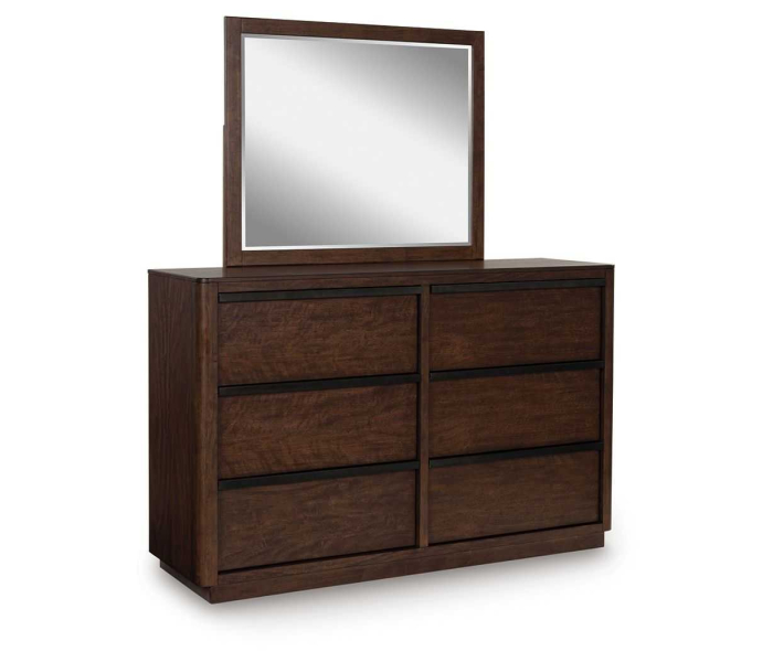 Dilenno - Dark Brown - Dresser And Mirror, 63" Wide