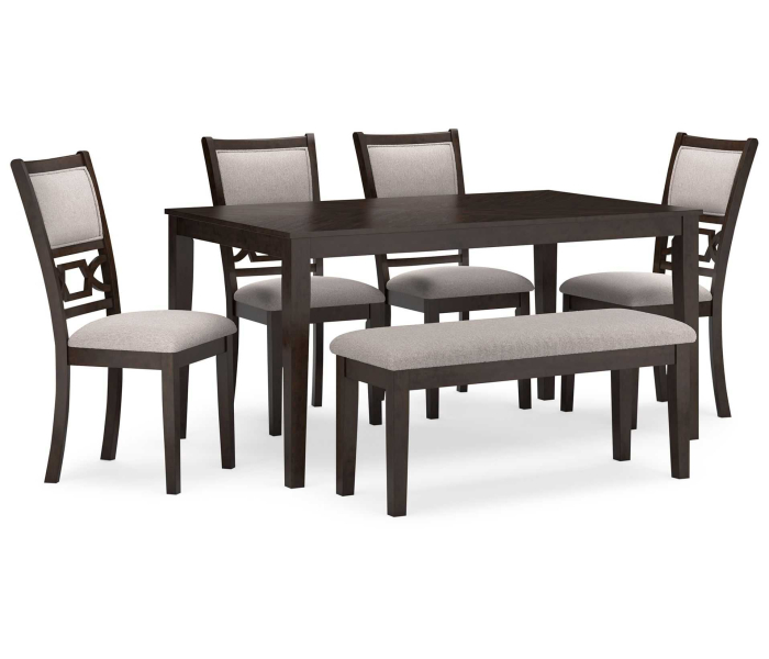 Langwest - Brown - Dining Room Table Set (Set of 6)
