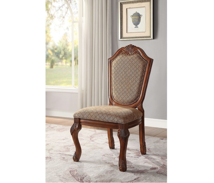 Chateau De Ville - Side Chair (Set of 2) - Fabric & Cherry