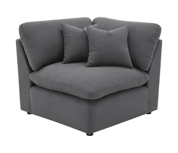 Hobson - Upholstered Corner - Charcoal, 40"
