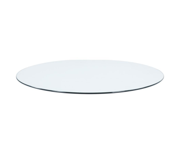 10mm Round Clear Tempered Glass Top - Clear, 54"