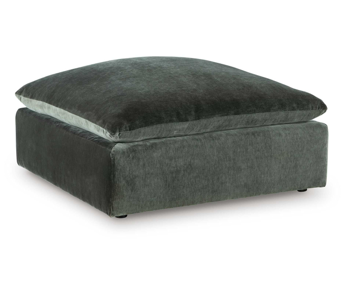 Carriage View - Jade - Oversized Accent Ottoman