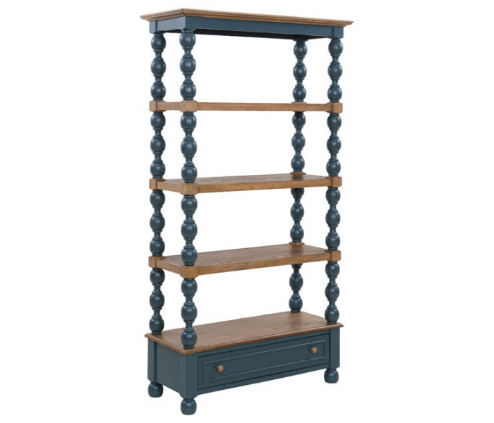 Finnworth Bookcase Blue / Brown