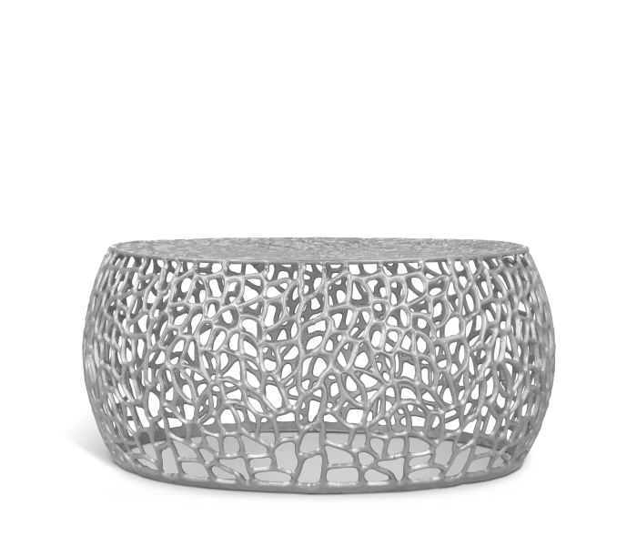 Priya - Coffee Table - Silver, 35"