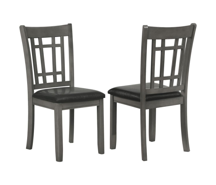 Lavon - Wood Dining Side Chair (Set of 2) - Medium Gray And - Dark Gray